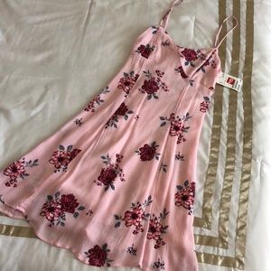 Pink floral dress